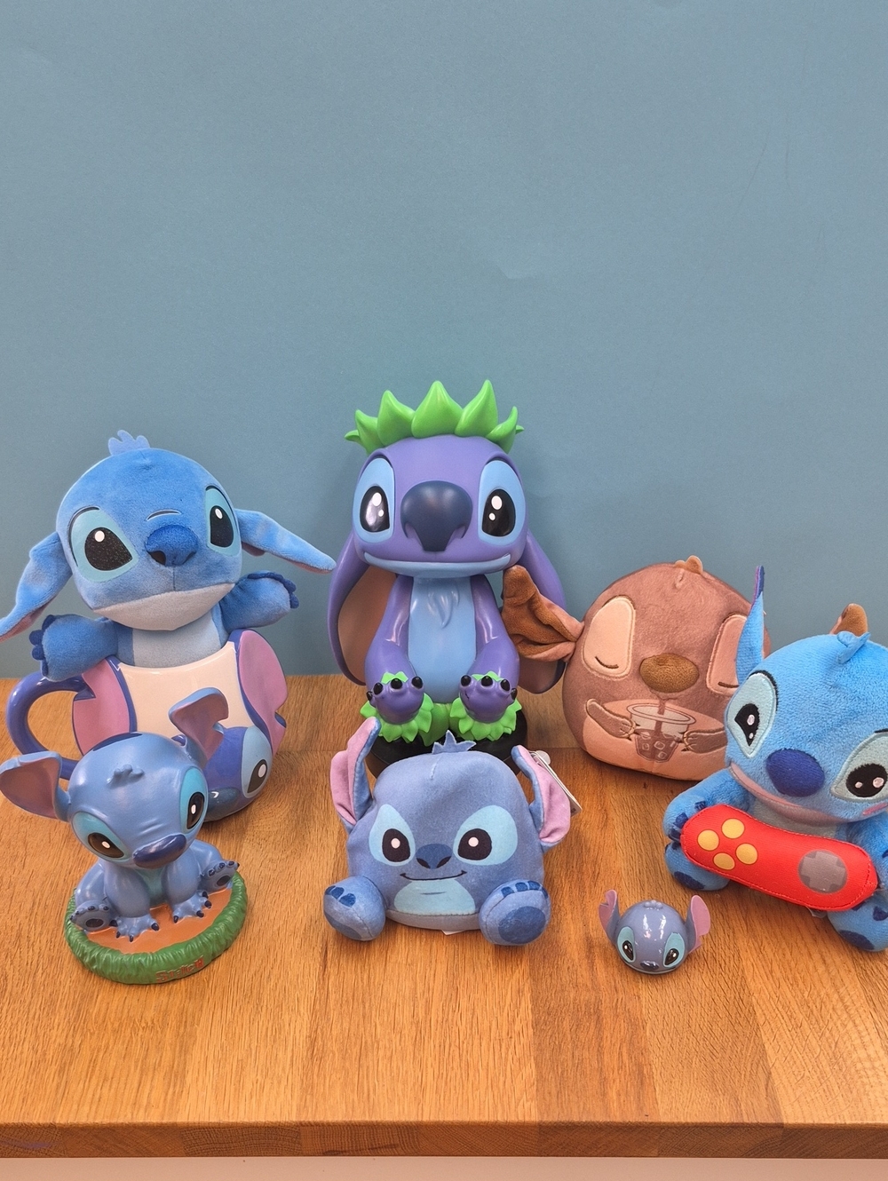 Disney Stitch Plush and Collectible Bundle